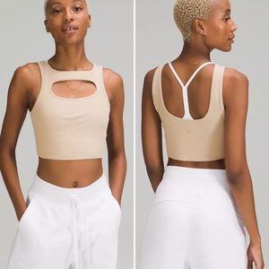 Lululemon LA Front Cut-Out Crop Tank Top 217